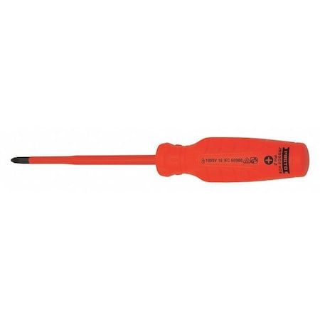 Proto Insulated Phillips Screwdriver #2 Round J90002-VDE