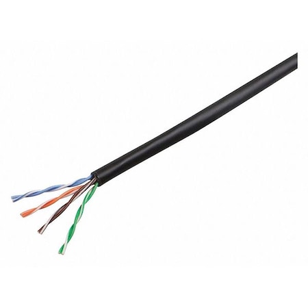 Monoprice Data Cable, 1000 ft. L, Black Jacket 12806