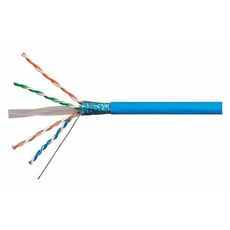 Monoprice Data Cable, 1000 ft. L, Blue Jacket 18608 | Zoro
