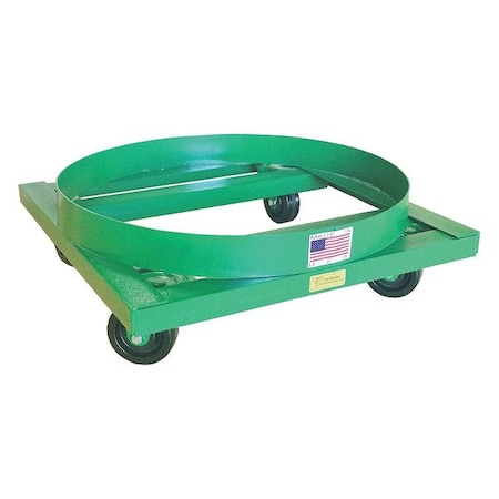 Zoro Select Drum Dolly, 8" H, Steel, 2300 lb. Cap. AI-424-MC