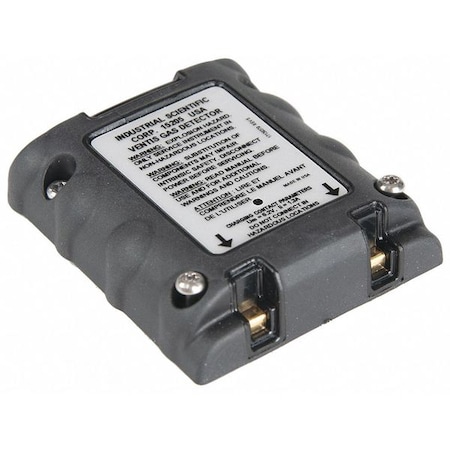 Industrial Scientific Battery Pack, 3.7VDC, 18 hr. Life, Black VTSB-401