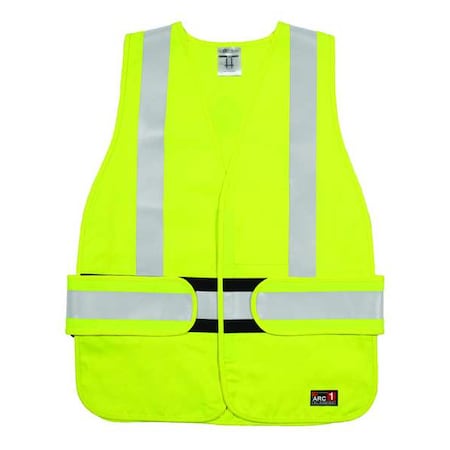 Kishigo High Visibility Vest, Yellw/Grn, Universal GF187