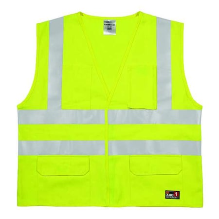 Kishigo High Visibility Vest, Yellow/Grn, 4XL/5XL GF188-4X-5X