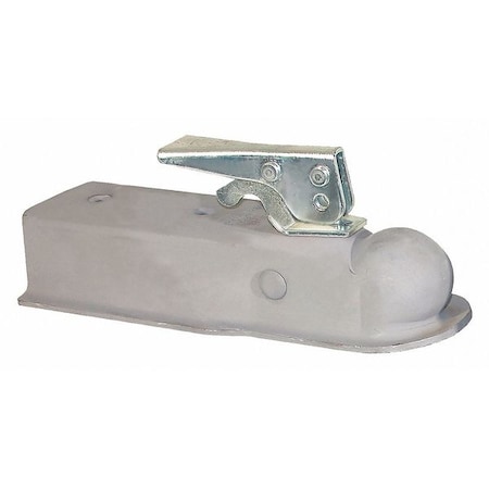 Buyers Products Straight Tongue Coupler - 2" Ball, 2-1/2" Channel, 300lb Tongue Weight, Primed Steel 0091061