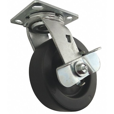 Zoro Select Plate Caster, Swivel, Light-Medium Duty 426A80