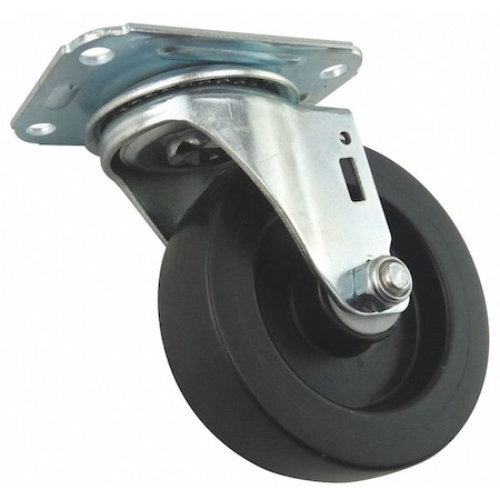 Zoro Select Plate Caster, Swivel, 198 lb., Light-Duty 426A81