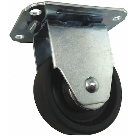 Zoro Select Plate Caster, Rigid, 125 lb., Light-Duty 426A78