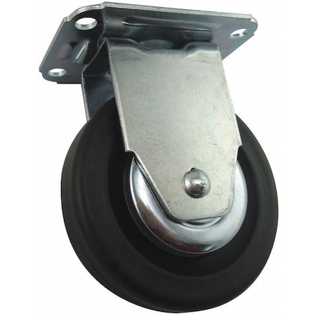 Zoro Select Plate Caster, Rigid, 140 lb., Light-Duty 426A79