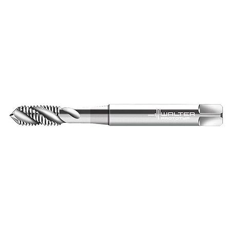 Walter Spiral Flute Tap, M3-0.50, Plug, Metric Coarse, 3 Flutes, Uncoated P20539-M3
