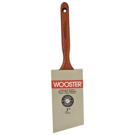 Wooster 3" Angle Sash Nylon/Polyester Bristle, Paint Brush, Wood Handle J4112-3