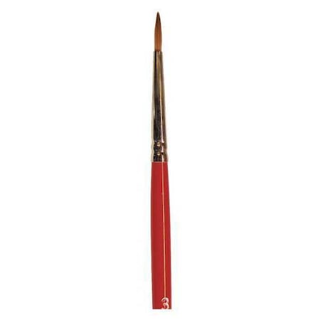 Wooster #3 Artist Red Sable Bristle, Paint Brush, Wood Handle F1620 #3