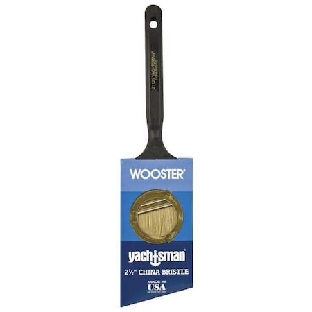 Wooster 2-1/2" Angle Sash Soft, White China Bristle, Paint Brush, Plastic Handle Z1121-2 1/2