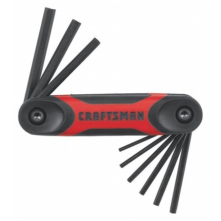 Craftsman Metric Dual Fold Up Hex Key Set, 8Pcs 9-46002
