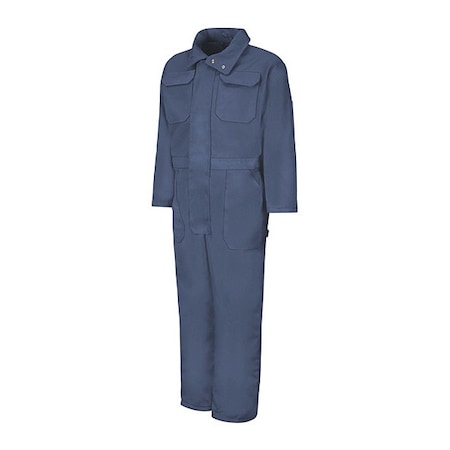 Red Kap CD32 Insulated Duck Coverall, Cotton/Polyester, 10 oz Fabric Weight, Navy, 5XL Regular CD32ND RG 5XL