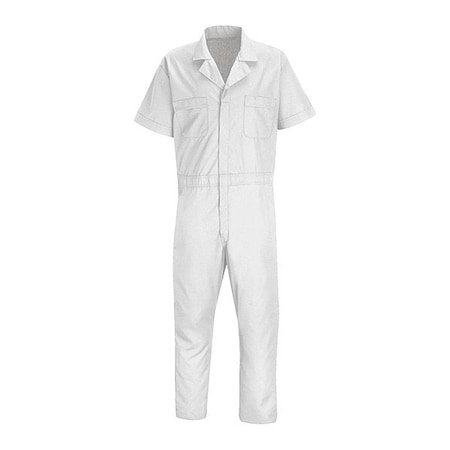 Red Kap Ss White Poplin Speedsuit CP40WH RG M