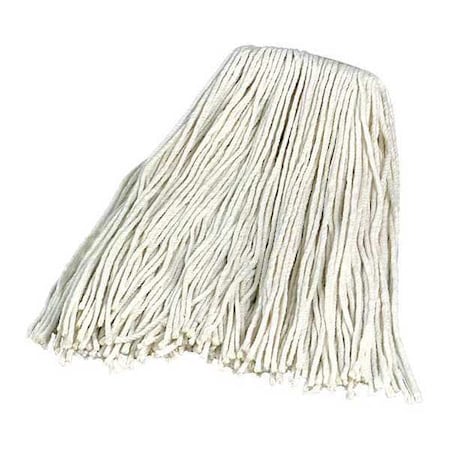 Carlisle Foodservice Narrow Flat Mop, Cut-End, White, PK12 369066B00