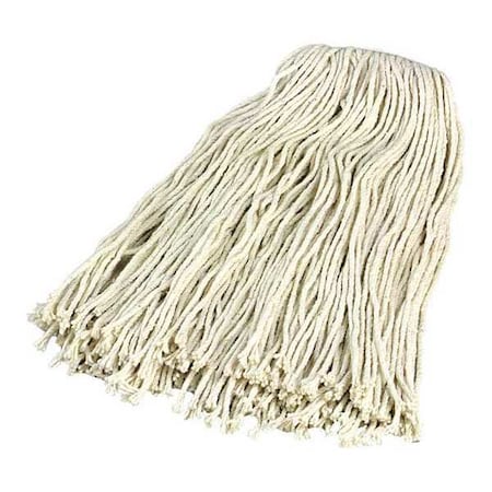 Carlisle Foodservice 18 in L Mop Head, Quick Change Connection, Cut-End, Natural, Cotton, PK12 369816B00