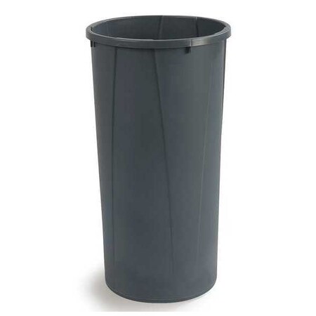 Carlisle Foodservice 22 gal. Round Trash Can, Gray, LLDPE 34312223