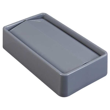 Carlisle Foodservice TrimLine (1) 15 Gal, (1) 23 Gal Trash Can Lid, Swing Gray, ABS, 4 PK 34202423