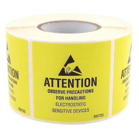 Botron Co HMIG Label, 7 in H, 10 in W, Aluminum B6736