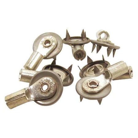 Botron Co Push and Clinch Banana Connector, PK20 B9869