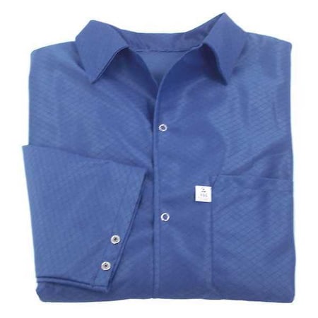 Botron Co Lightweight ESD Smock Large Blue B7304-B