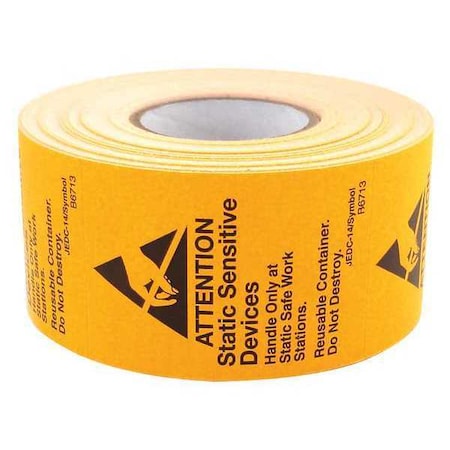 Botron Co Reusable JEDC Label Roll 2.5inx1.75in B6713