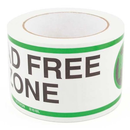 Botron Co Lead Free Zone Floor Tape 54ftx3in B1618L