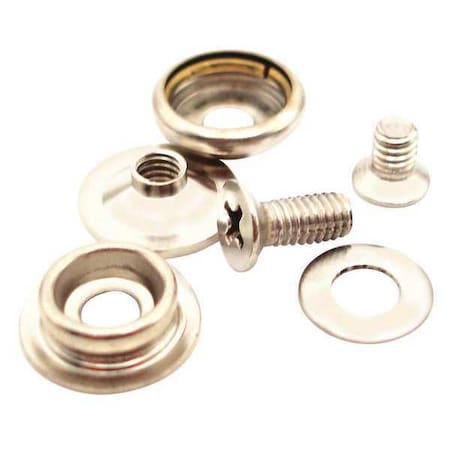 Botron Co Universal Screw-In Snap Kit, PK20 B9865