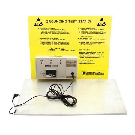 Botron Co Wrist Strap and Footwear Wall Mount B8506