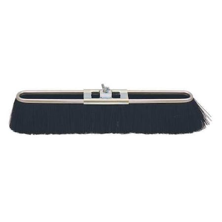 Bruske Products 13" black floor brush, two sweeping edges, for medium sweeping 2151-R