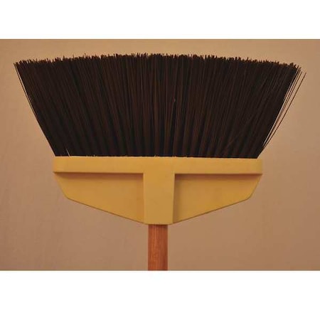 Bruske Products Brown upright broom, coarse 13" sweep, 54" wood handle 5619-R