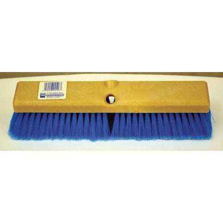 Bruske Products 14" Flagged blue wash brush, poly block, no handle 4516-R