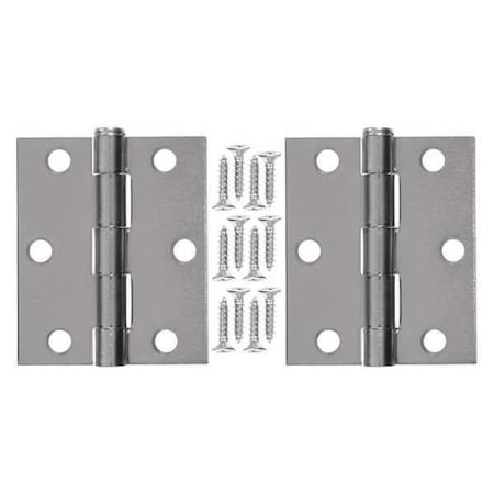Wright Products Steel Hinge, Steel, Full Surface/Half Surface Mounting, zinc plated V35