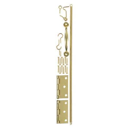 Wright Products Wooden Doors Hardware Set, Brass Plate VS10BR