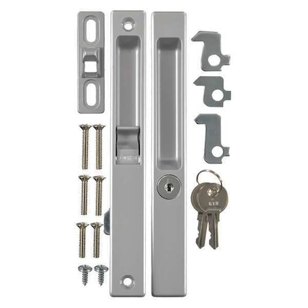Wright Products Keyed Flush Mount Patio Door Latch, Alum VK1195