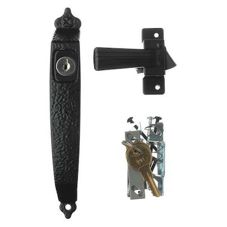 Wright Products Colonial Keyed Push Button, Black VCK333X3BL