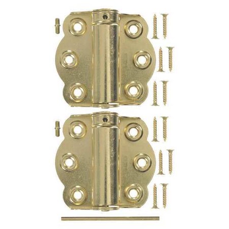 Wright Products Butt Hinge, 2-3/4" Leaf H, Brass Plated V650