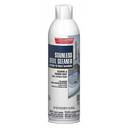 Chase Aerosol Stainless Steel Cleaner Oil, PK12 438-5197