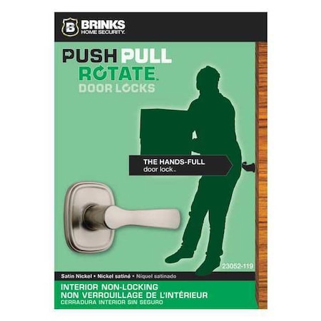 Brinks Home Security Alwood Passage, Satin Nickel, Doorlock 23052-119