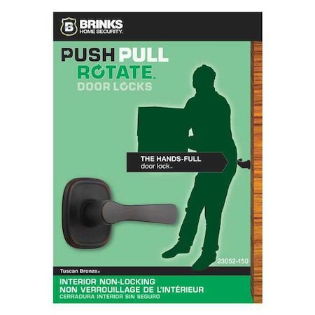 Brinks Home Security Alwood Passage, Polished Chrome, Doorlock 23052-125