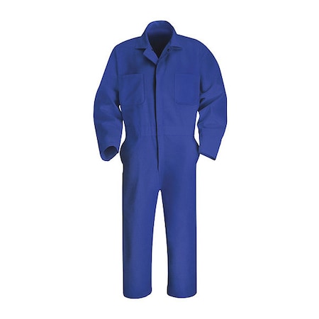 Red Kap Men's Mns Ls Electric Blue Action Back, Cotton/Polyester