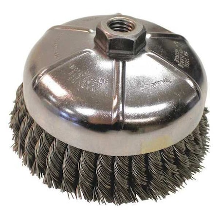 Makita 6" Knot Wire Cup Brush, 5/8"-11 A-98479