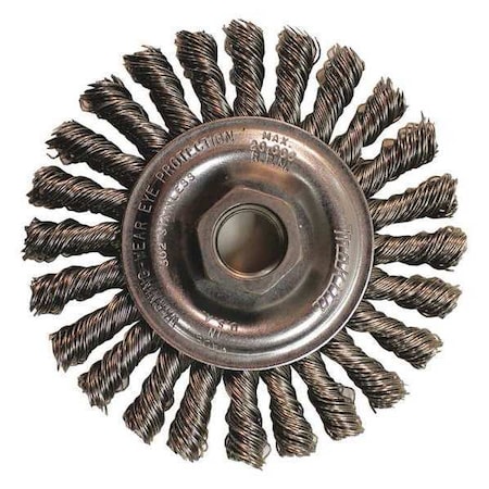 4"" Knot Cable Twist Wire Wheel, Stainless, 5/8""-11 -  MAKITA, A-98588