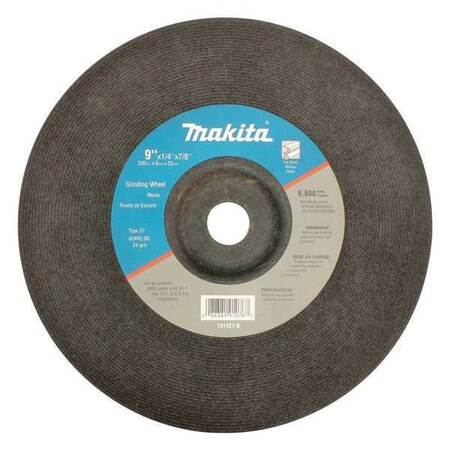 Makita Grinding Wheel, 9" x 7/8" x 1/4", PK10 741421-B-10