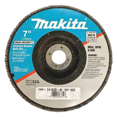 Makita Multi Disc, 60 Grit, For GA7001L, 7", PK10 741830-B-10