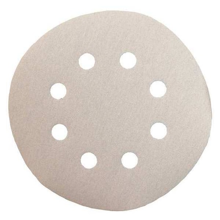 Makita Abrasive Disc, 240 Grit, 5", PK5, 5" Dia, 8 Hole, Aluminum Oxide, 240 Grit, Open Coat Type 794522-7