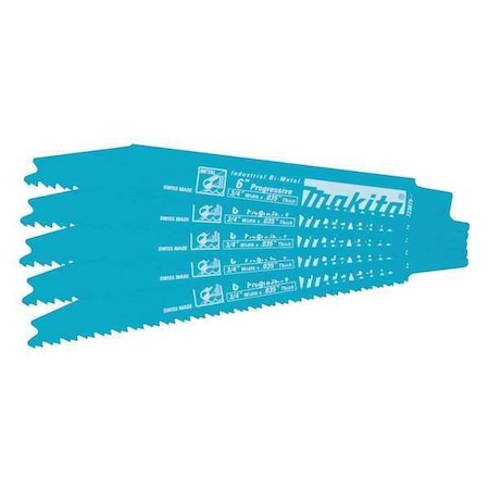 Makita 6 in Reciprocating Saw Blade, MAKITA 1 PK 723079-A-5