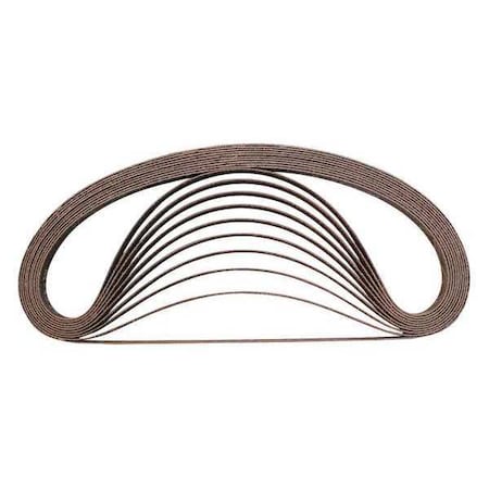 Makita Abrasive Belt, 3/8"x21", 120Grit, 9032, PK10, 3/8" W, 21" L, 120 Grit A-34481