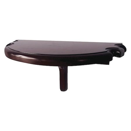 Hathaway Premium Half Moon Wall Shelf, Mahogany BG2552M